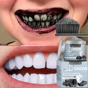 AliExpress Bamboo Charcoal Teeth Whitening Powder - Natural Whitening and Deep Cleaning for Men and Women, Fresh Breath Daily Use Toothpaste, 1 Piece
