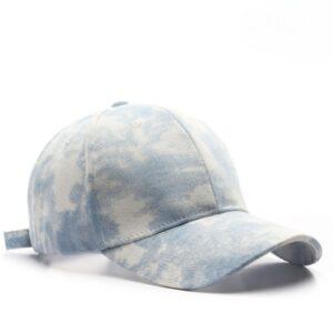 Men’s Hip-Hop Vintage Tie-dyed Baseball Cap Blue