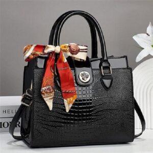 Crocodile Pattern Ladies' Handbag