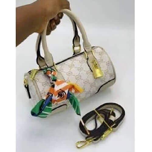 Leather Barrel-shaped Women Handbags