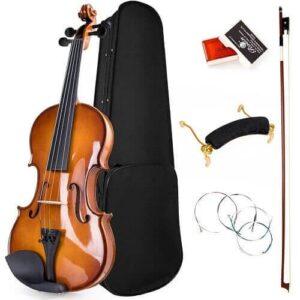 Kmise 4/4 Acoustic Violin Full-Size Kit