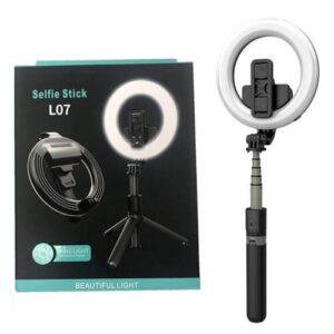 Selfie Stick L07 5-inch Tripod with Ring Light